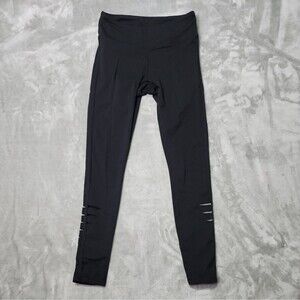 Jo + Jax Black Leggings with Decorative Cutouts on Calves Size Small